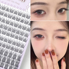 Load image into Gallery viewer, Baby Straight 10-12mm Black DIY Lash Extension Kit Lash Clusters No Glue DIY Lash Extension Cluster Lashes 10 Rows
