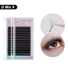Load image into Gallery viewer, 4D-W Shaped Eyelash Extension Premade Fans W Volume Lashes C/D/L 4D False Eyelashes 9-13mm/8-15mm

