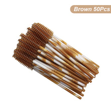 Load image into Gallery viewer, 50Pcs Disposable Eyelash Brush Soft Head Crystal Eyebrow Brush Lash Extension Brush Mascara Wand Makeup Tool
