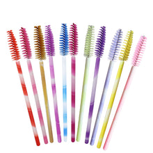 Load image into Gallery viewer, 50Pcs Disposable Eyelash Brush Soft Head Crystal Eyebrow Brush Lash Extension Brush Mascara Wand Makeup Tool
