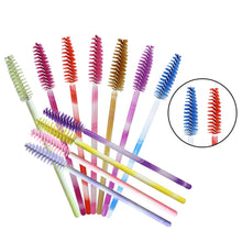 Load image into Gallery viewer, 50Pcs Disposable Eyelash Brush Soft Head Crystal Eyebrow Brush Lash Extension Brush Mascara Wand Makeup Tool

