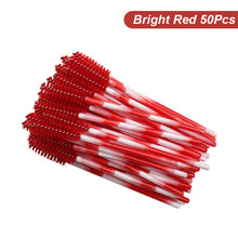 Load image into Gallery viewer, 50Pcs Disposable Eyelash Brush Soft Head Crystal Eyebrow Brush Lash Extension Brush Mascara Wand Makeup Tool
