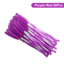 Load image into Gallery viewer, 50Pcs Disposable Eyelash Brush Soft Head Crystal Eyebrow Brush Lash Extension Brush Mascara Wand Makeup Tool
