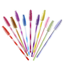 Load image into Gallery viewer, 50Pcs Disposable Eyelash Brush Soft Head Crystal Eyebrow Brush Lash Extension Brush Mascara Wand Makeup Tool
