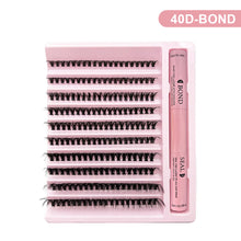 Load image into Gallery viewer, DIY Lash Extension Kit DIY Lash Extension Kit Lash Clusters False Eyelashes 8-14mm Makeup Tools With Tweezers Eyelash Glue
