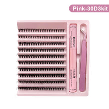 Load image into Gallery viewer, DIY Lash Extension Kit DIY Lash Extension Kit Lash Clusters False Eyelashes 8-14mm Makeup Tools With Tweezers Eyelash Glue
