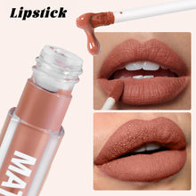 Load image into Gallery viewer, 6 Colors Waterproof Liquid Lipstick Matte Velvet Clay Texture Lip Gloss Bohemian Style Earth Brown Lasting Non Stick Cup Makeup
