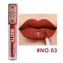 Load image into Gallery viewer, 6 Colors Waterproof Liquid Lipstick Matte Velvet Clay Texture Lip Gloss Bohemian Style Earth Brown Lasting Non Stick Cup Makeup
