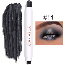 Load image into Gallery viewer, 12 Colors Shiny Facial Non-sticky Long-lasting Matte Pearl Liner Double-sided Eyeshadow Eyeliner
