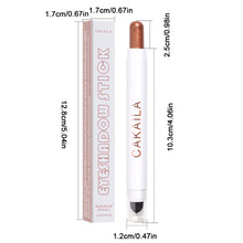Load image into Gallery viewer, 12 Colors Shiny Facial Non-sticky Long-lasting Matte Pearl Liner Double-sided Eyeshadow Eyeliner
