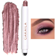 Load image into Gallery viewer, 12 Colors Shiny Facial Non-sticky Long-lasting Matte Pearl Liner Double-sided Eyeshadow Eyeliner
