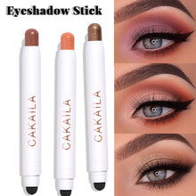 Load image into Gallery viewer, 12 Colors Shiny Facial Non-sticky Long-lasting Matte Pearl Liner Double-sided Eyeshadow Eyeliner
