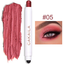 Load image into Gallery viewer, 12 Colors Shiny Facial Non-sticky Long-lasting Matte Pearl Liner Double-sided Eyeshadow Eyeliner

