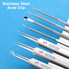 Load image into Gallery viewer, 3/8PCS Stainless Steel Acne Clip Cell Clip Remove Blackhead Clip Acne Needle Beauty Salon Acne Needle Skin Care Beauty Tools
