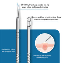 Load image into Gallery viewer, 3/8PCS Stainless Steel Acne Clip Cell Clip Remove Blackhead Clip Acne Needle Beauty Salon Acne Needle Skin Care Beauty Tools
