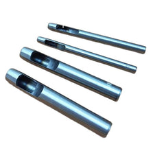 Load image into Gallery viewer, 6pcs 1-5mm Leather Hole Punching Tools Steel Hollow Round Hole Puncher Round Cutters For Watch Bands Belts Paper Leather Craft Tools
