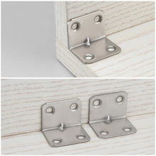 Load image into Gallery viewer, 20pcs Right Angle Thickened Fixed Bracket 90-degree Angle Bracket Fastener Chairs Bookshelves Doors Table Legs Tool Parts
