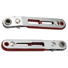 Load image into Gallery viewer, Multifunctional Bidirectional Ratchet Flat Head Elbow Flat Screwdriver Ratchet Wrench Cross-shaped Hexagonal Slotted Tool
