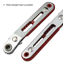 Load image into Gallery viewer, Multifunctional Bidirectional Ratchet Flat Head Elbow Flat Screwdriver Ratchet Wrench Cross-shaped Hexagonal Slotted Tool
