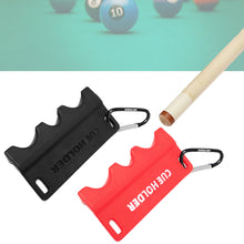 Load image into Gallery viewer, 1PC Portable Three-Hole Billiard Cue Stick Holder With Hook Professional Cue Stick Bracket Billiard Accessory

