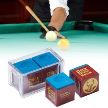 Load image into Gallery viewer, 2PCS/Box Billiard Cue Tips Chalk Professional Snooker Dry Oil-Based Cue Tips Powder Billiards Supplies
