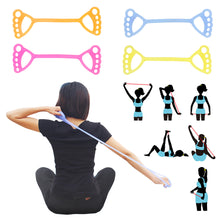 Load image into Gallery viewer, 1PC Outdoor Fitness Hand Ring Silicone Tensile Rope TPE Yoga Stretching Jelly Tensile Band

