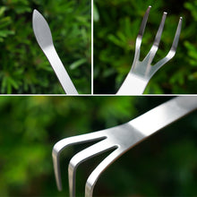 Load image into Gallery viewer, 1PC Household Stainless Steel Bonsai Rake For Loosening Soil Pressing Soil And Transplanting Gardening Supplies
