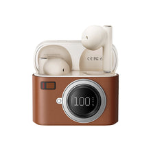 Load image into Gallery viewer, 5.4 Wireless Bluetooth Headphones Retro Camera Design Long Battery Life Noise-Canceling Headphones With Battery Level Display
