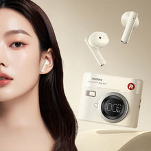 Load image into Gallery viewer, 5.4 Wireless Bluetooth Headphones Retro Camera Design Long Battery Life Noise-Canceling Headphones With Battery Level Display
