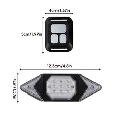 Load image into Gallery viewer, 1PC Bicycle Turn Signal With Wireless Remote Control Night Riding Safety Warning Taillight USB Charging
