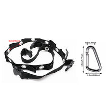 Load image into Gallery viewer, Car Adjustable Double-layer Hanging Strap for Clothes Hanger Bar Car Travel Clothesline Flexible Storage Strap with Eight Hooks
