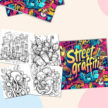 Load image into Gallery viewer, Joint Street Graffiti Colouring Book 20 Pages Adult Picture Book
