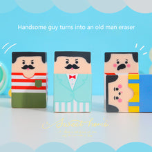 Load image into Gallery viewer, Creative Pencil Eraser Baldness Old Man Eraser Student Stationery School Office Supplies for Kids Will Slowly Go Bald As You Use
