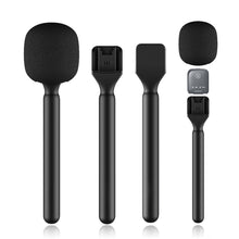 Load image into Gallery viewer, Interview Handheld Adapter Lightweight Universal Professional Wireless Mic Handle Easy To Use for Rode Wireless II
