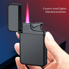 Load image into Gallery viewer, Windproof Waterproof Metal Lighter Noctilucent Red Fire Direct Cigar Lighter Men Smoke Accessoires
