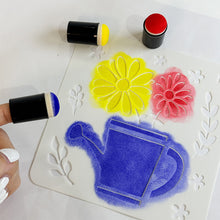 Load image into Gallery viewer, 10pcs Finger Painting Sponge Daubers Sponger Foam Applying Ink Chalk Inking Staining DIY Painting Craft Set Painting Tools
