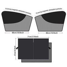 Load image into Gallery viewer, Magnetic Dual- layer Car Sun Shade Curtain Mesh Window Shade Sun Protection Heat Blocking
