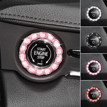 Load image into Gallery viewer, Rhinestone Car Start Ignition Engine Button Diamonds Ring Ignition Ring Design Ignition Decoration
