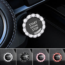 Load image into Gallery viewer, Rhinestone Car Start Ignition Engine Button Diamonds Ring Ignition Ring Design Ignition Decoration
