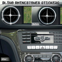Load image into Gallery viewer, 32x11cm Car DIY Decorative Crystal Diamond Stickers Decoration Accessories Stickers Auto Interior Cover
