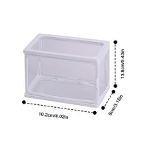 Load image into Gallery viewer, Glass Stackable Storage Box Mystery Box Storage Case Organizer Box Classic Doll Display

