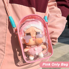 Load image into Gallery viewer, For 15cm Crybaby Cotton Doll Outfit Crossbody Pain Bag PVC Storage Bag Dolls Display Bag
