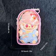 Load image into Gallery viewer, For 15cm Crybaby Cotton Doll Outfit Crossbody Pain Bag PVC Storage Bag Dolls Display Bag
