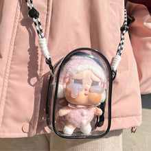 Load image into Gallery viewer, For 15cm Crybaby Cotton Doll Outfit Crossbody Pain Bag PVC Storage Bag Dolls Display Bag
