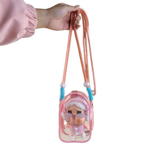 Load image into Gallery viewer, For 15cm Crybaby Cotton Doll Outfit Crossbody Pain Bag PVC Storage Bag Dolls Display Bag
