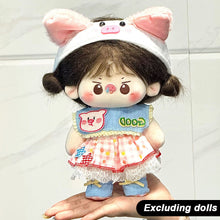 Load image into Gallery viewer, For 20cm Cotton Doll Baby Clothes Cute Summer Dress Bag Set Cute Toy Doll Dress Up Accessories
