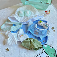 Load image into Gallery viewer, For 20cm Cotton Doll Baby Clothes Cute Summer Dress Bag Set Cute Toy Doll Dress Up Accessories
