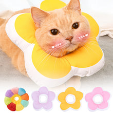Load image into Gallery viewer, Pet Cat E-Collar Recovery Cone Protection Elizabeth Collar Adjustable Cotton Blends Collar Printed Elizabeth Circle for Cat
