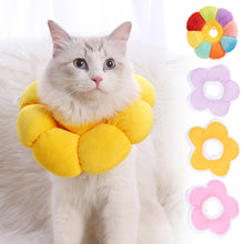 Load image into Gallery viewer, Pet Cat E-Collar Recovery Cone Protection Elizabeth Collar Adjustable Cotton Blends Collar Printed Elizabeth Circle for Cat
