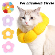 Load image into Gallery viewer, Pet Cat E-Collar Recovery Cone Protection Elizabeth Collar Adjustable Cotton Blends Collar Printed Elizabeth Circle for Cat
